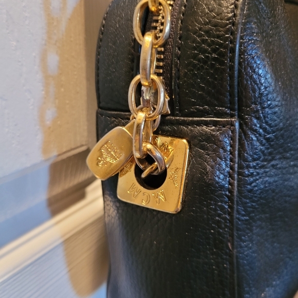 MCM Black Leather Chain Shoulder Bag - Picture 12 of 12